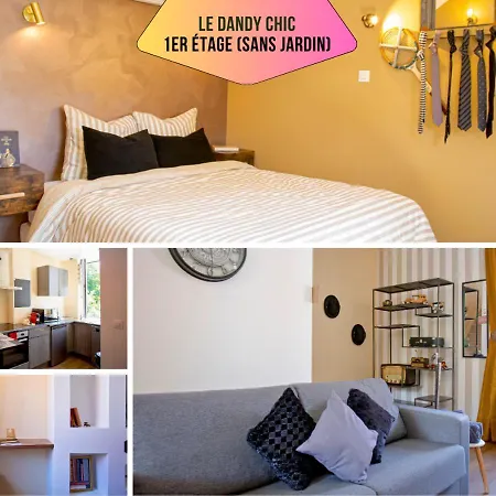 Ideal Pro & Couple - 2 Logements Theme Boho Chic Rdc & Dandy 1Er Etage - Quartier Calme - Jardin - Wifi Hd - Smart Tv - Parking Gratuit - Proche Centre & Transports - Ask Home Valenciennes Exterior foto
