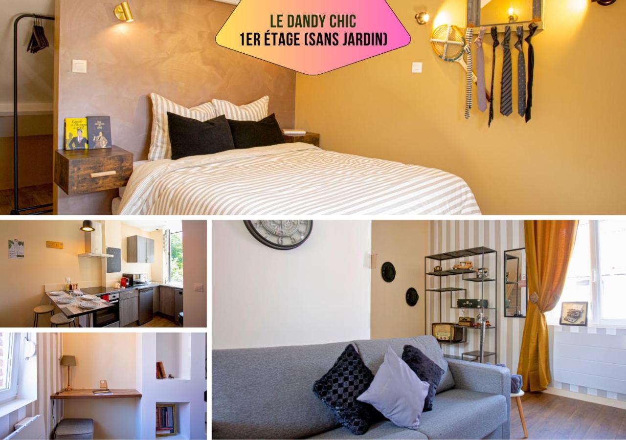 Appartement Ideal Pro & Couple - 2 Theme Boho Chic Rdc & Dandy 1er Etage - Quartier Calme - Jardin - Wifi Hd - Smart Tv - Parking Gratuit - Proche Centre & Transports - Ask Valenciennes